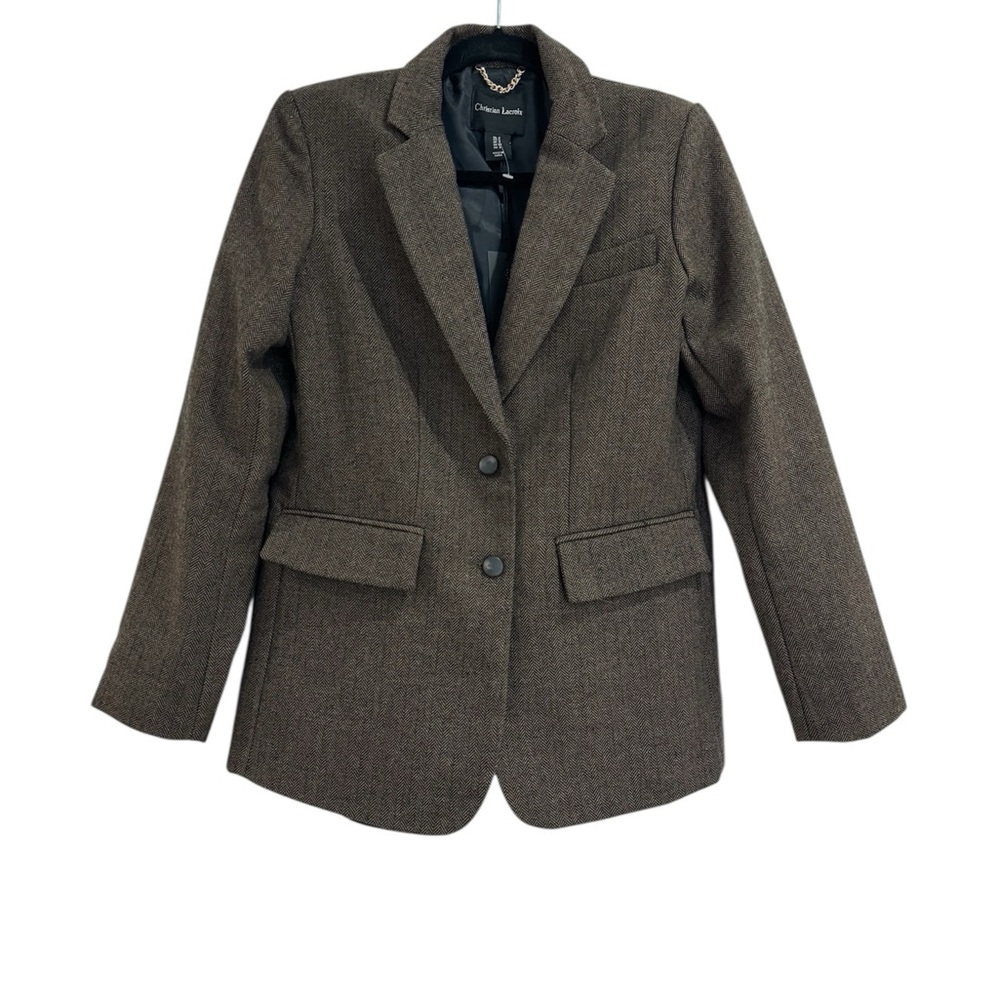 NWT Christian Lacroix Herringbone Blazer